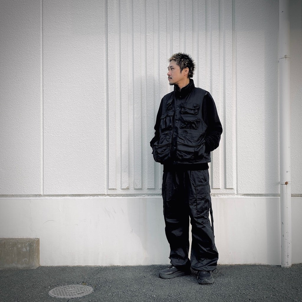 SOLOTEX PIGMENT DYE FEATURE VEST #Black [FPU10251U0001]