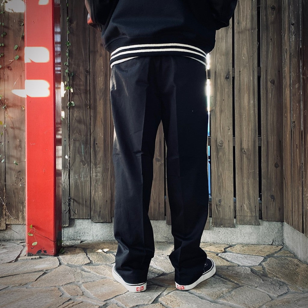DOUBLE PLEATED CHINO TROUSERS #BLACK [25SS-WMP-PT13]