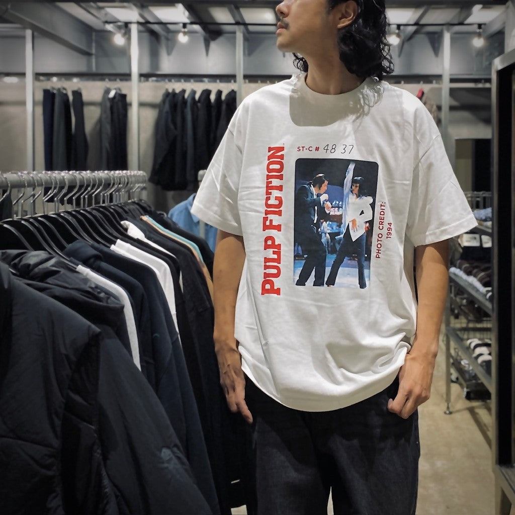 PULP FICTION | CREW NECK T-SHIRT ( TYPE-3 ) #WHITE [PF-WM-TEE05]