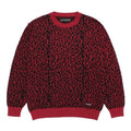 LEOPARD JACQUARD SWEATER ( TYPE-1 ) #RED [26SS-WMK-KN13]