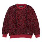LEOPARD JACQUARD SWEATER ( TYPE-1 ) #RED [26SS-WMK-KN13]