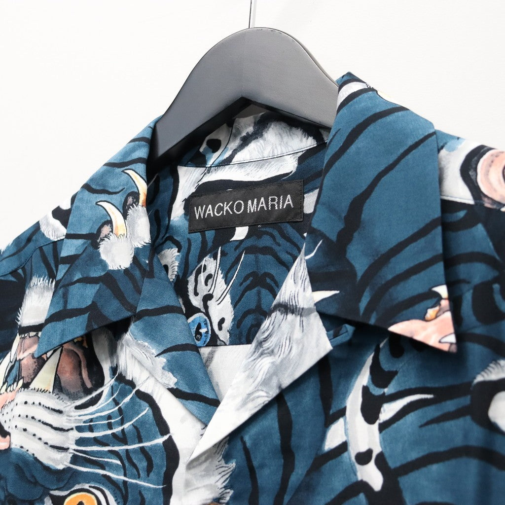 TIM LEHI | HAWAIIAN SHIRT S/S ( TYPE-2 ) #BLUE [26SSE-WMS-HI02