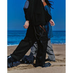 「RDA-01C」 - Dual Layers Aesthetic Trousers Chain #BLACK [GOOPI-25SS-FEB-03]