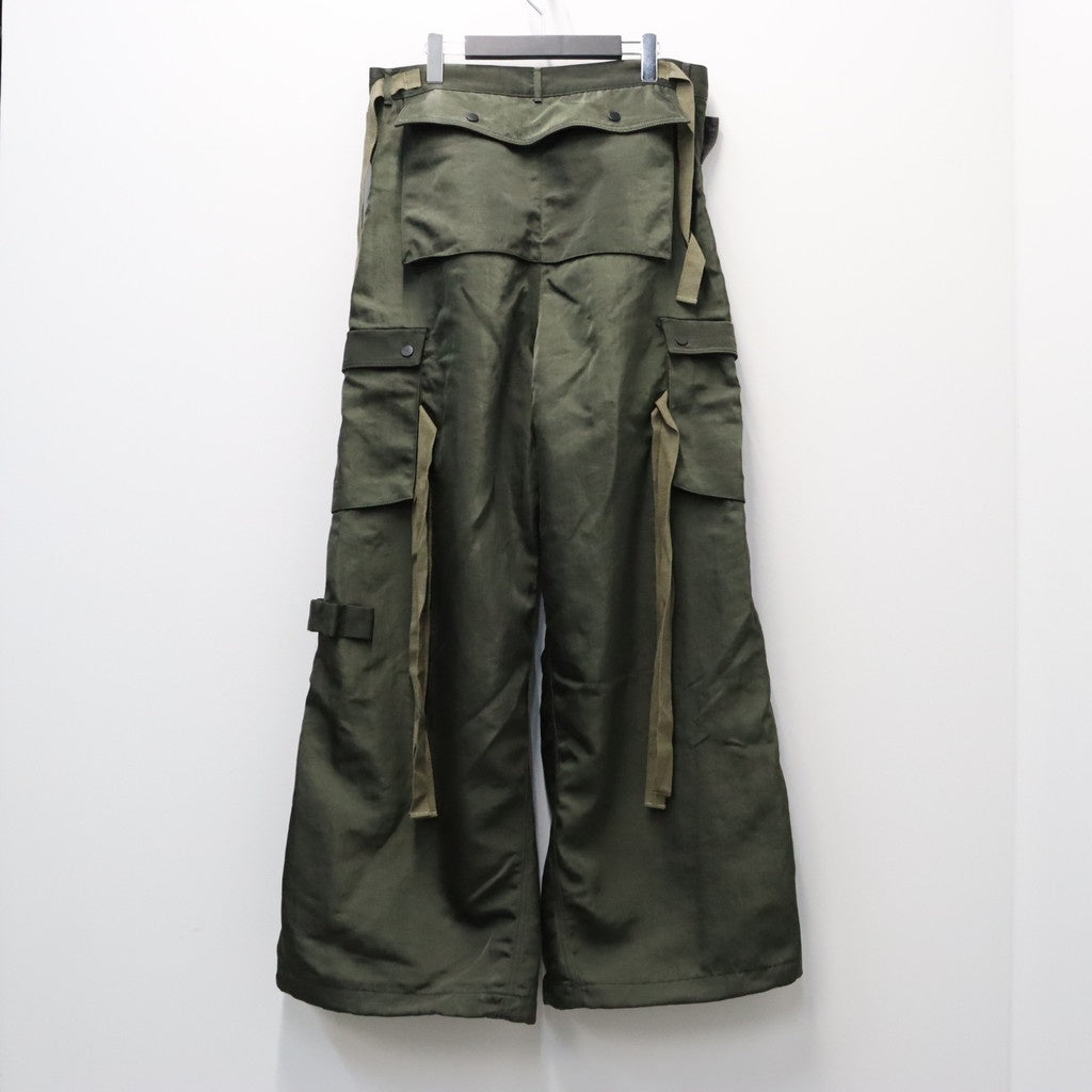 Twist Nylon Cargo Pants (HEAVY NYLON TWILL) #OLIVE [M-P4-PT10]
