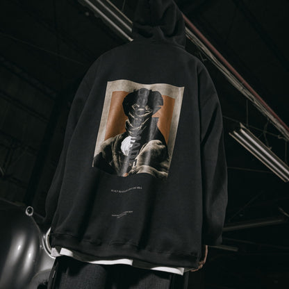 「G7-H1」 Shadow Paint Hoodie #IRON [GOOPI-23AW-OCT-03]