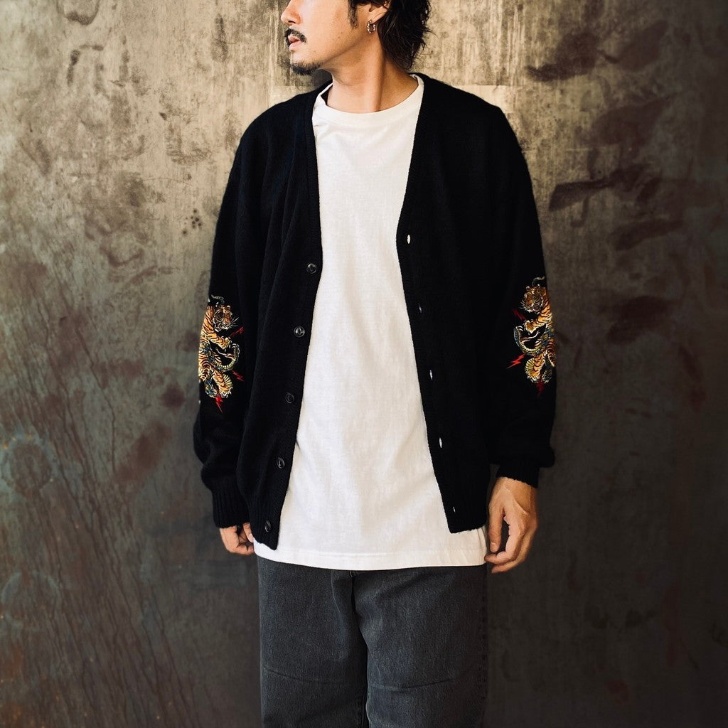 TIM LEHI | MOHAIR CARDIGAN #BLACK [25FW-WMK-KN21]