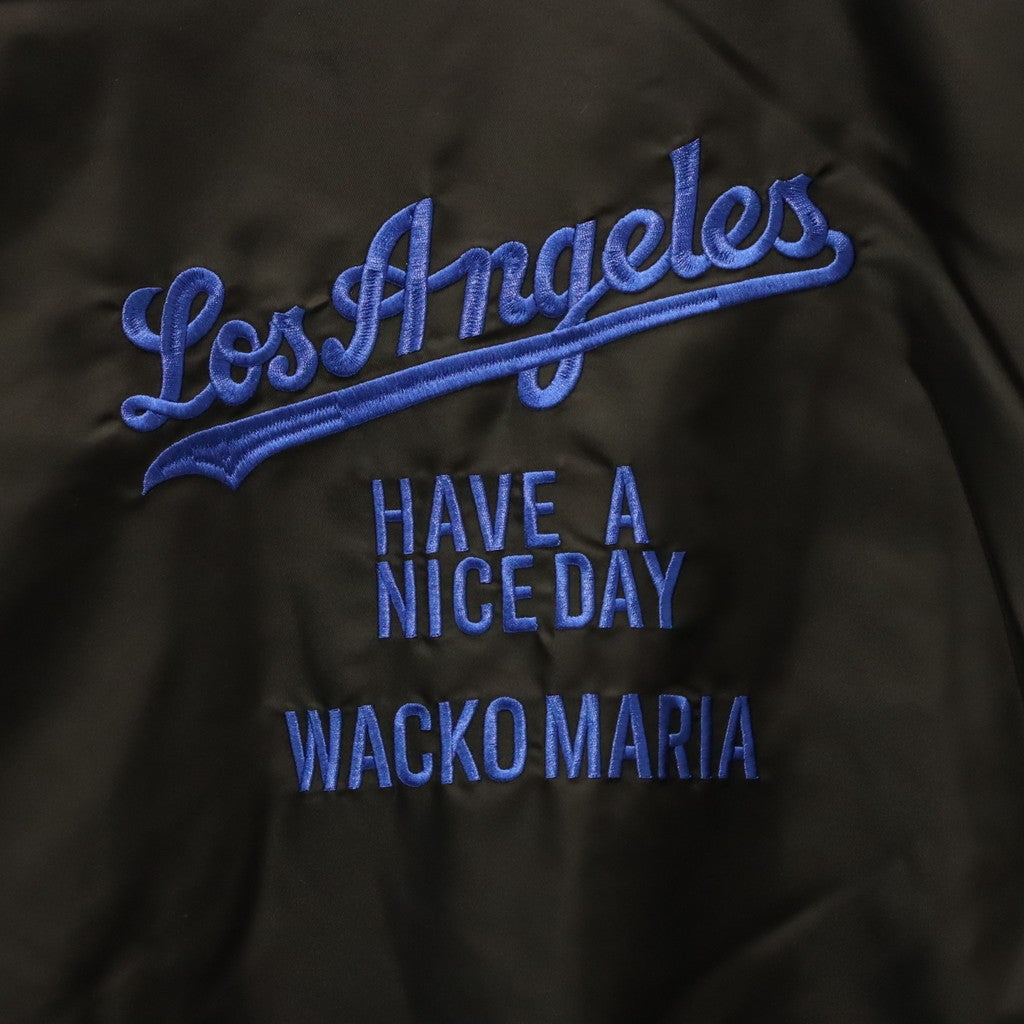 MLB | LA | REVERSIBLE VARSITY JACKET ( TYPE-2 ) #BLACK-BEIGE [MLB-WM-BL02]