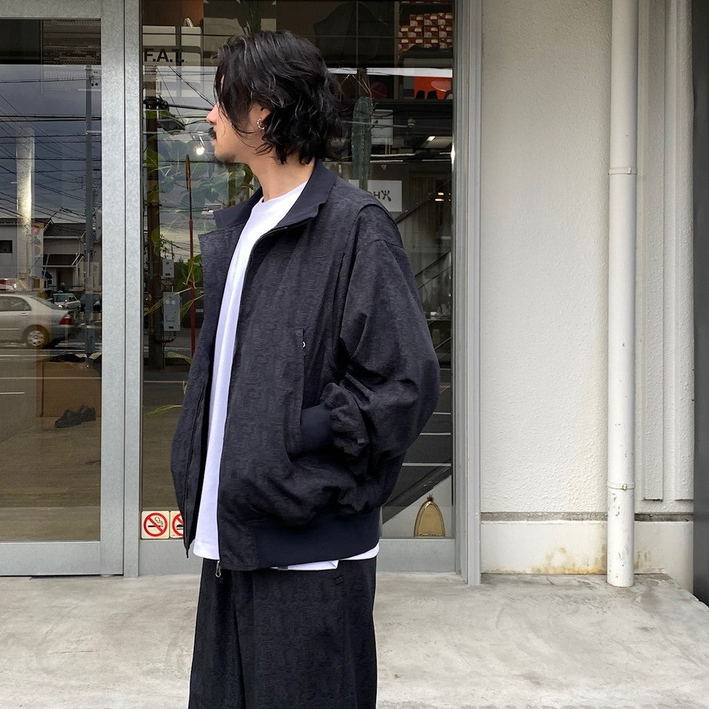 科技軍裝甲板夾克佩斯利 #D-海軍藍 [BJ-32024]