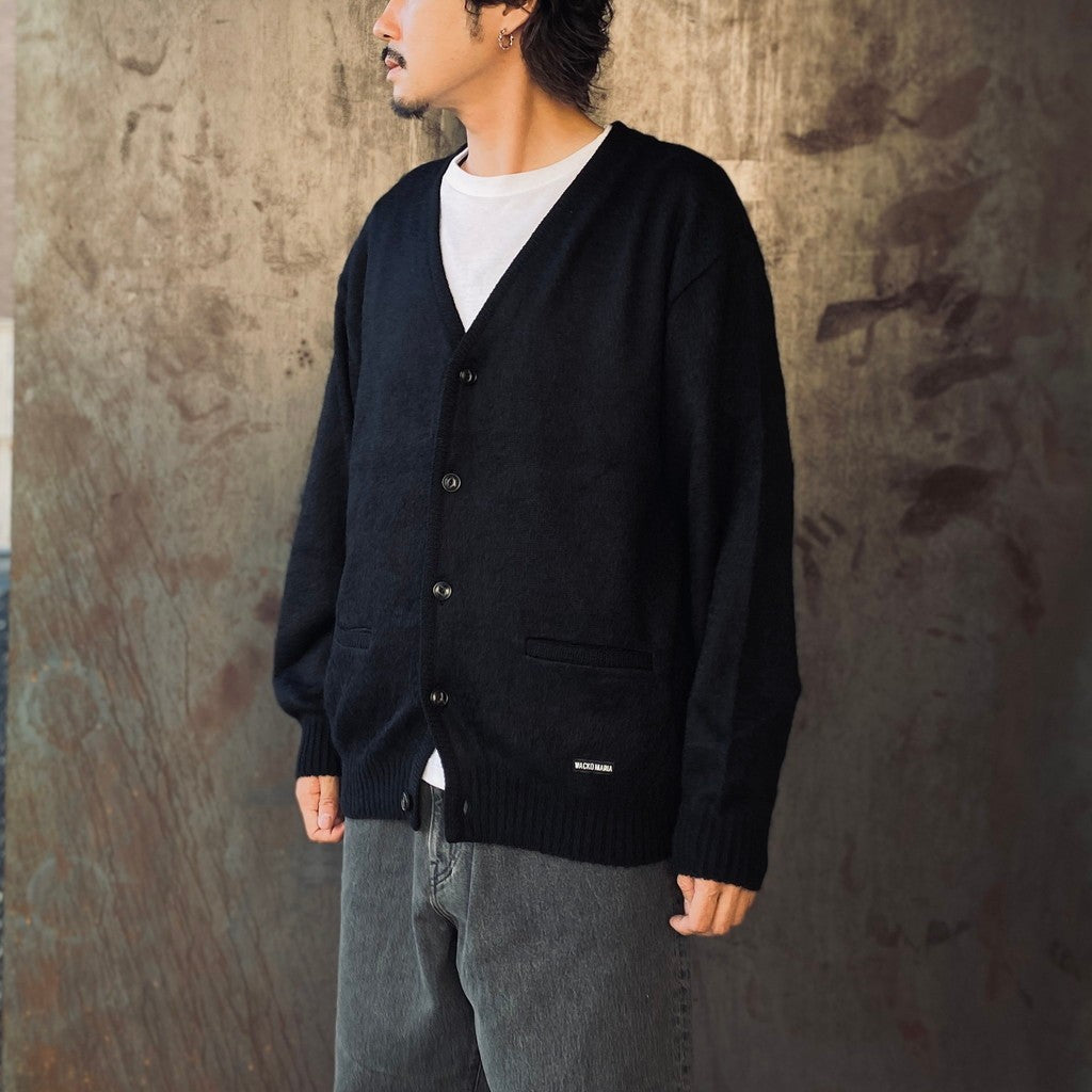 MOHAIR CARDIGAN #BLACK [25FW-WMK-KN20] – cocorozashi