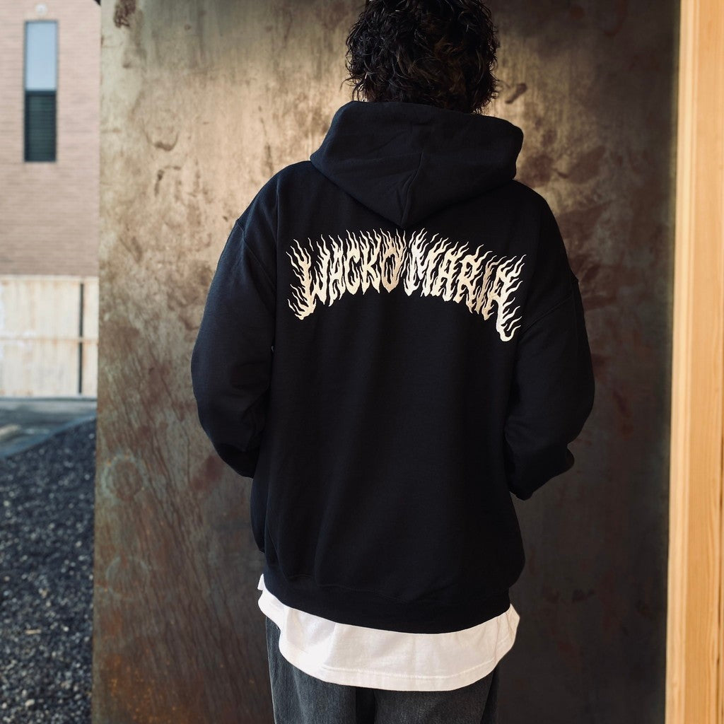 TIM LEHI | PULLOVER HOODED SWEAT SHIRT #BLACK [25FW-WMC-SS11]