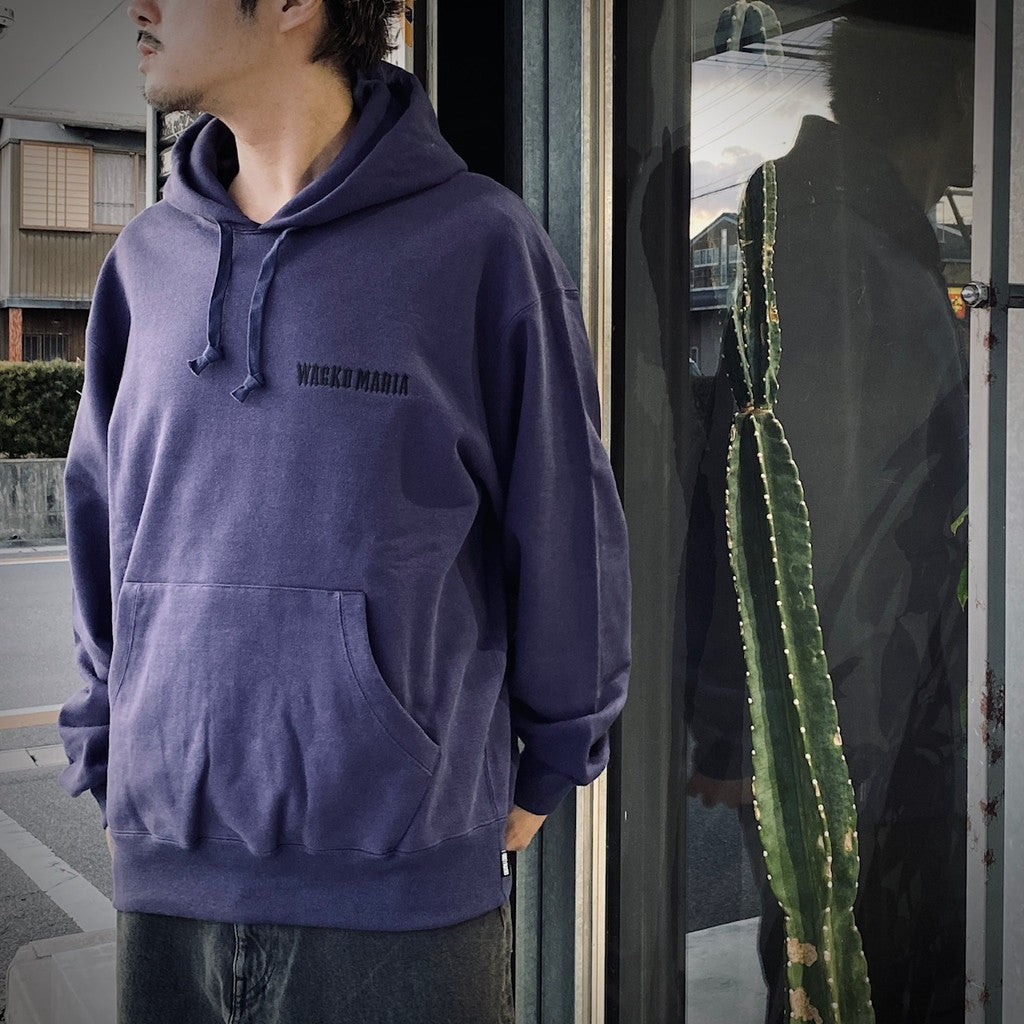 HEAVY WEIGHT PULLOVER HOODED SWEAT SHIRT ( TYPE-2 ) #PURPLE [25SS-WMC-SS04]