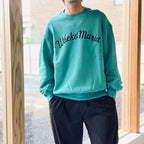 中等厚度圓領運動衫（1 型）#薄荷綠 [25FW-WMC-SS08]