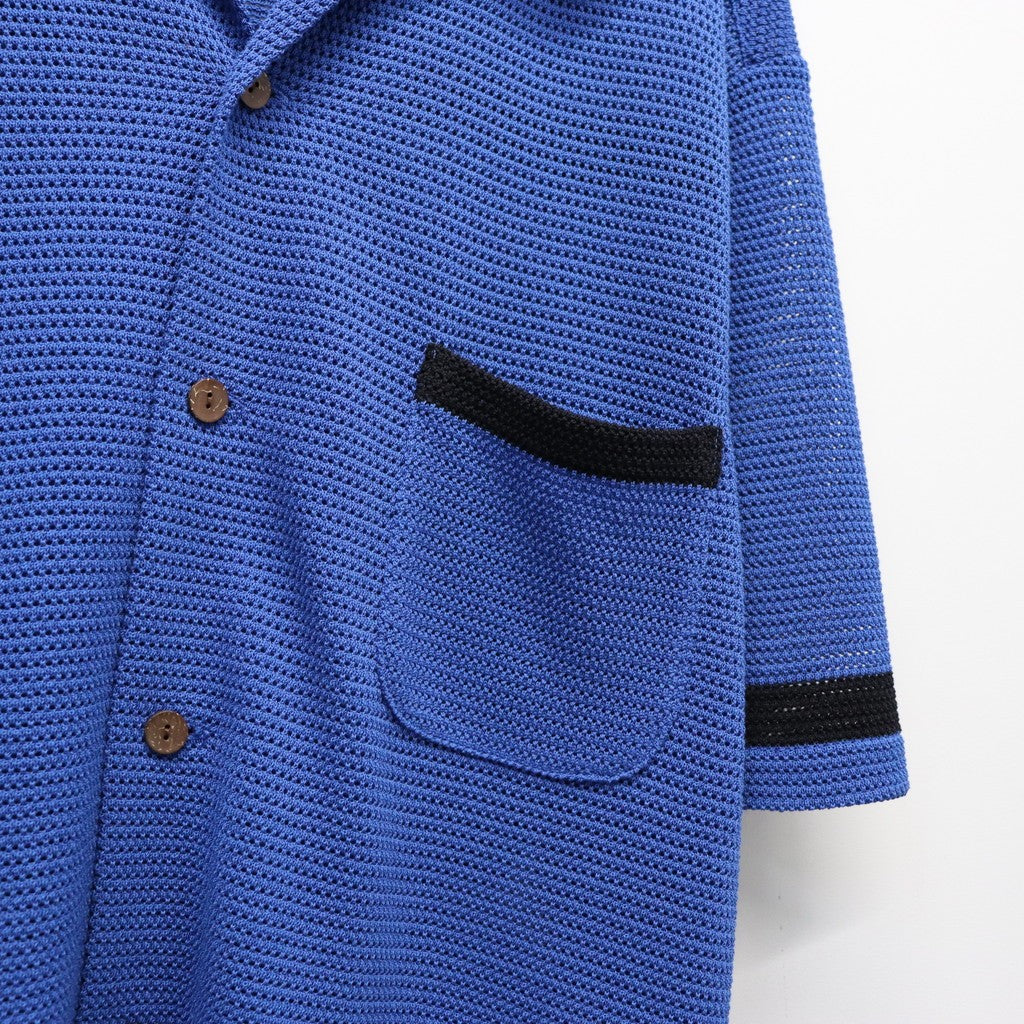 KNIT SHIRT ( TYPE-2 ) #BLUE [26SS-WMK-KN02]