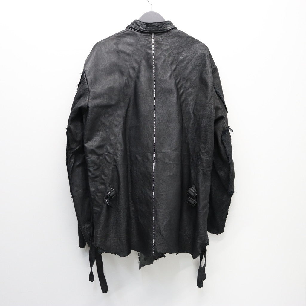 Rustic Edged Easy Rider's (VEGETABLE TANNING PIG LEATHER) #BLACK [M-P1-LW3]