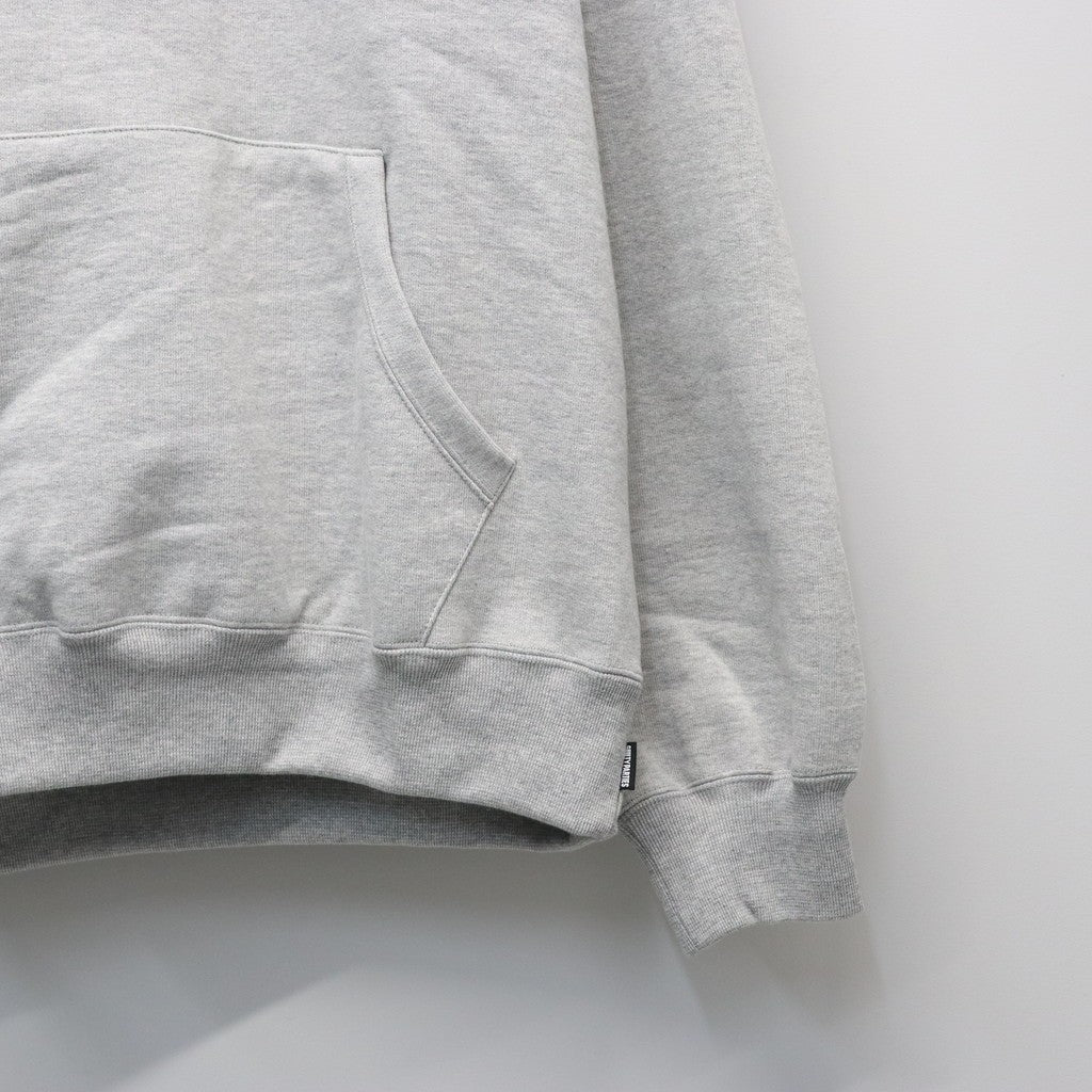 DEATH ROW RECORDS | HEAVY WEIGHT PULLOVER HOODED SWEAT SHIRT #GRAY [DEATHROW-WM-SS05]