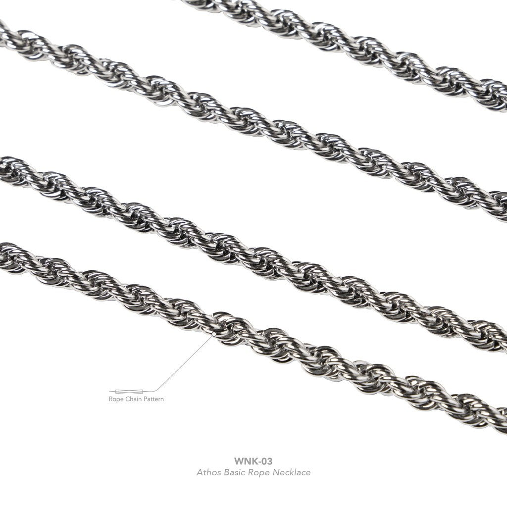 "WNK-03" Athos 基本款繩項鍊 #鋅合金 [GOOPI-25SS-MAY-02]