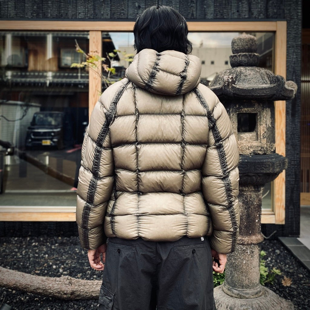 D.D. SHELL HOODED DOWN JACKET #356 FALLEN ROCK [21CMOW702A -26FWM]