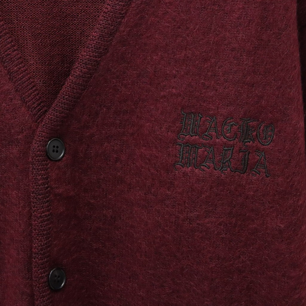 MOHAIR CARDIGAN #BURGUNDY [26FW-WMK-KN09]