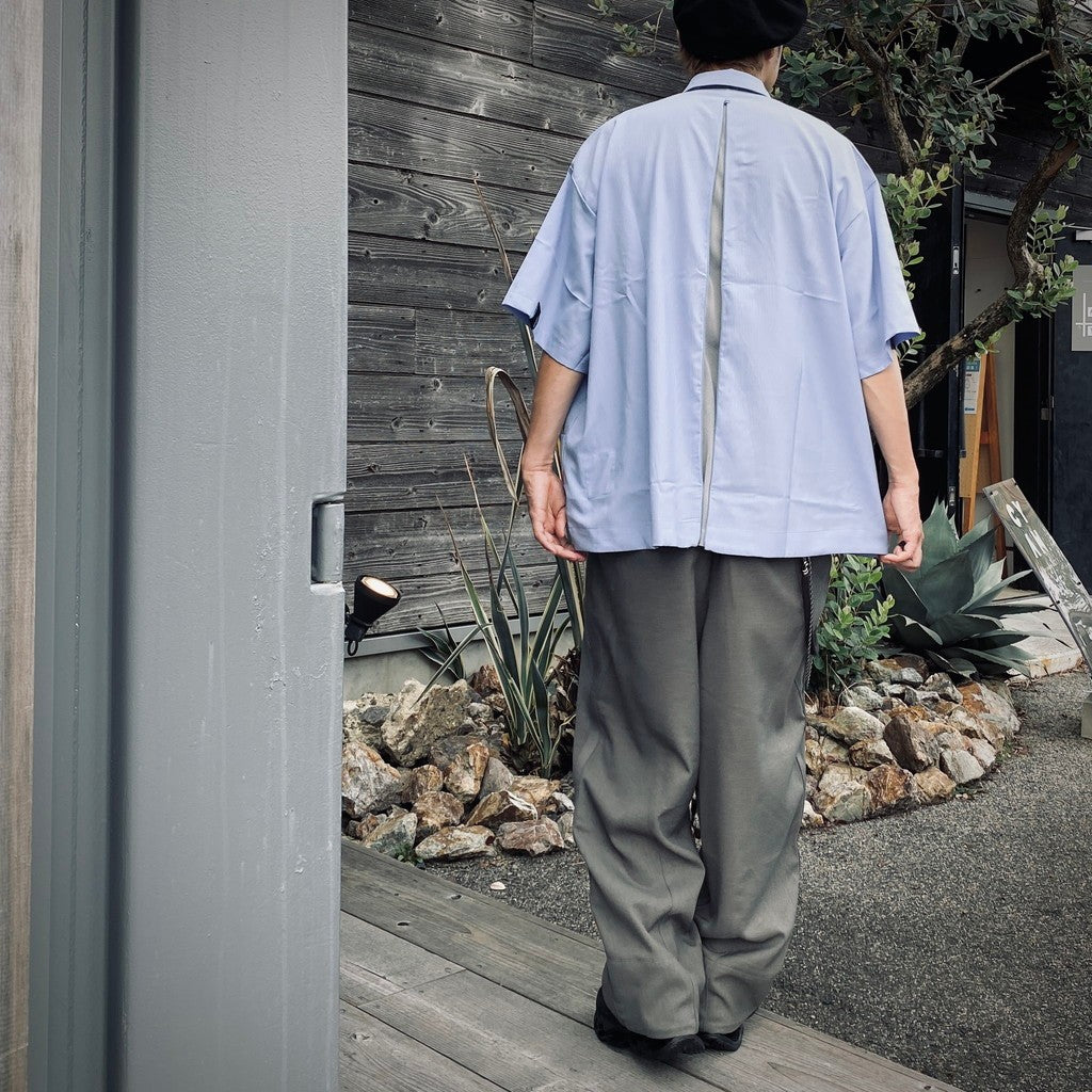 「GNV-Z」 SOFTBOX Zip-Split Wide Shirt #BLUE [GOOPI-25SS-JUN-02]