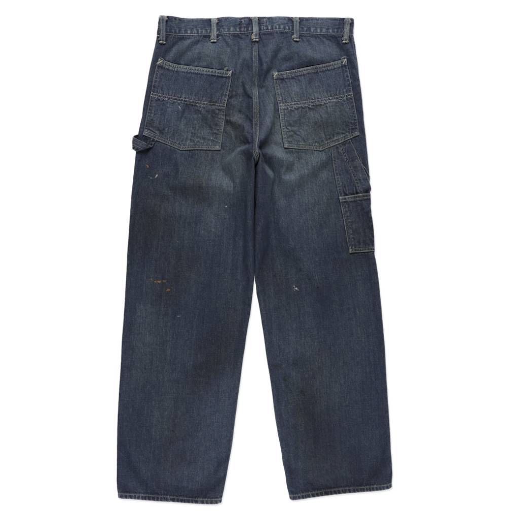 DOUBLE KNEE INDIGO DENIM PANTS #INDIGO [BWU-DKIDP]