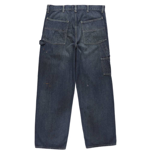 DOUBLE KNEE INDIGO DENIM PANTS #INDIGO [BWU-DKIDP]