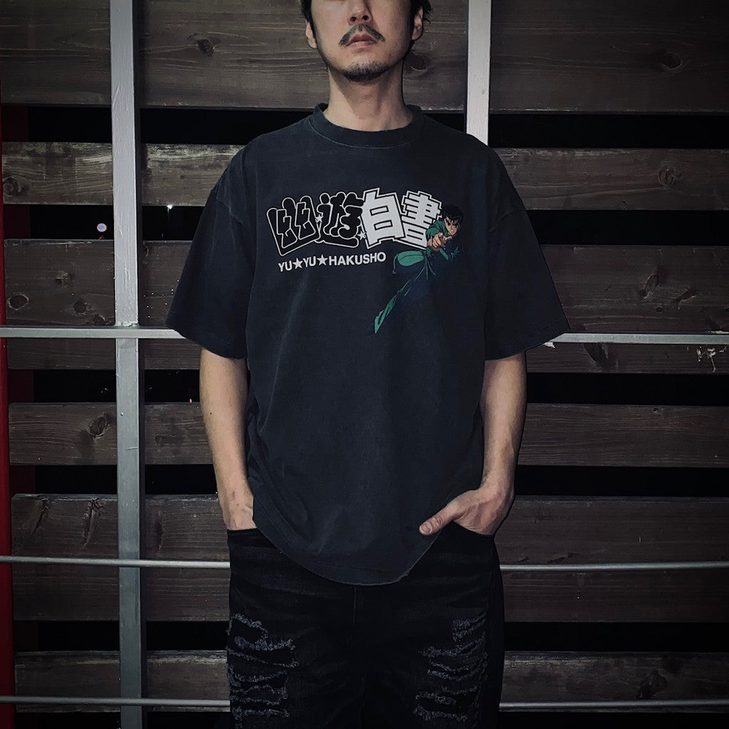 幽遊白書 | 春夏T卹 - TEAM URAMESHI #黑色 [TYUM24AM007]