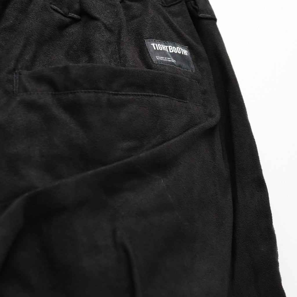 SUEDE BAGGY PANTS #Black [FW25-B12] - cocorozashi 三重県四日市市の