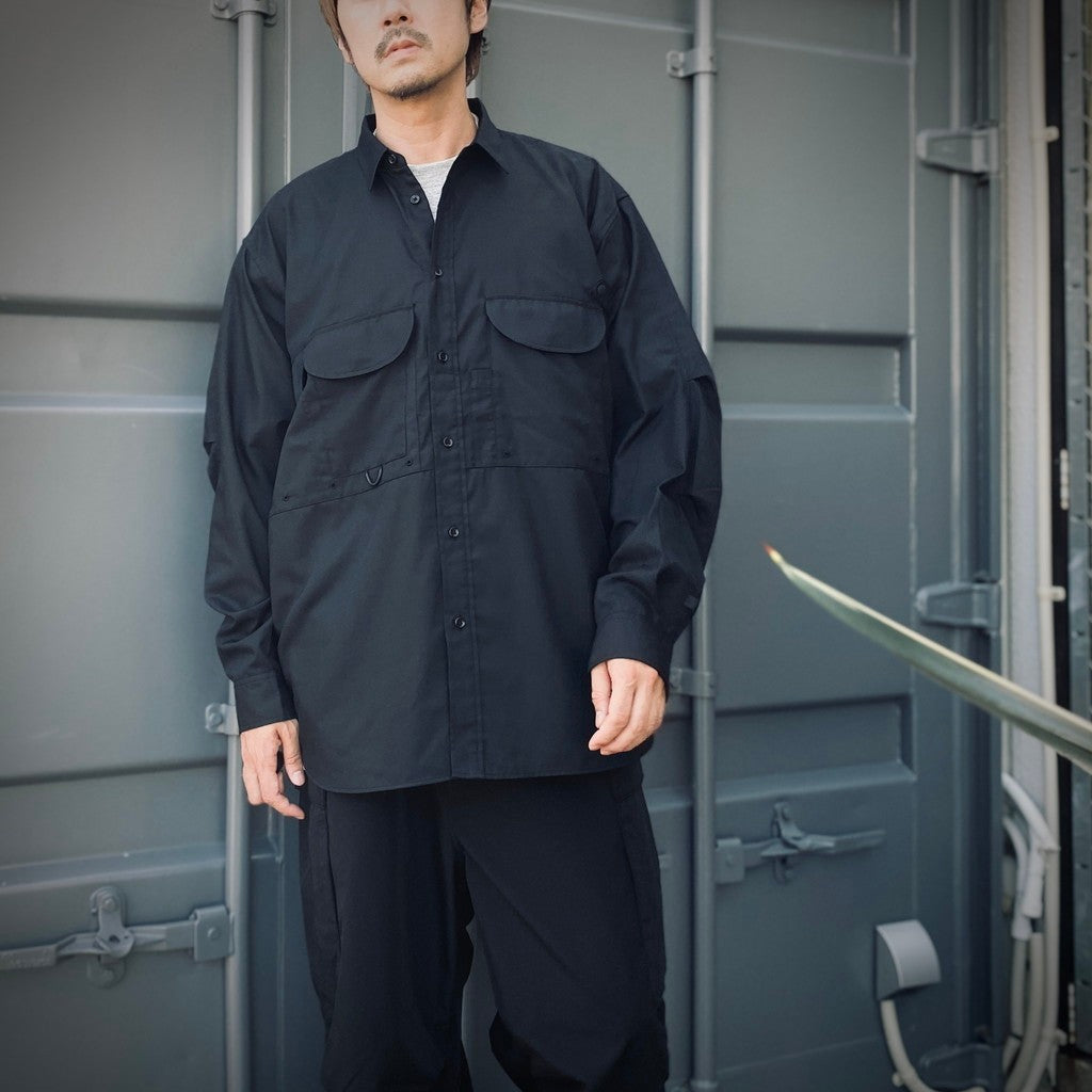 TECH FISHING SHIRT L/S #BLACK [BE-84025W]