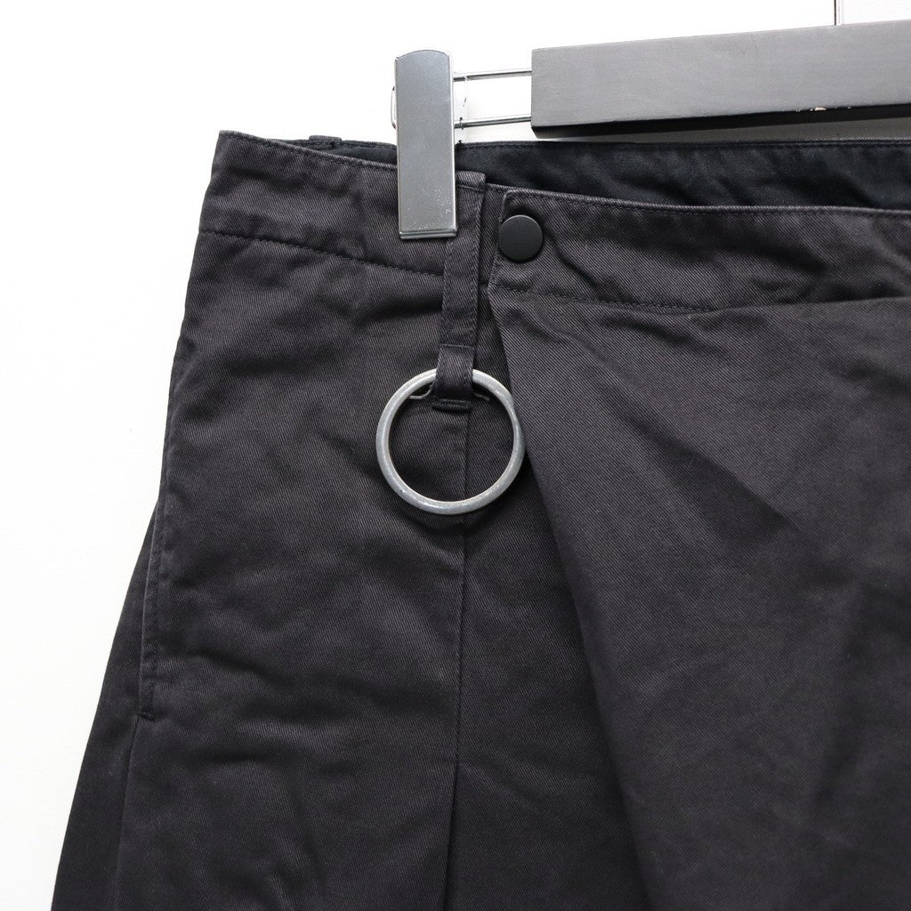 Wrapped Work Short(AGED TWILL) #BLACK [M-P3-DW3]