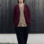 MOHAIR CARDIGAN #BURGUNDY [26FW-WMK-KN09]