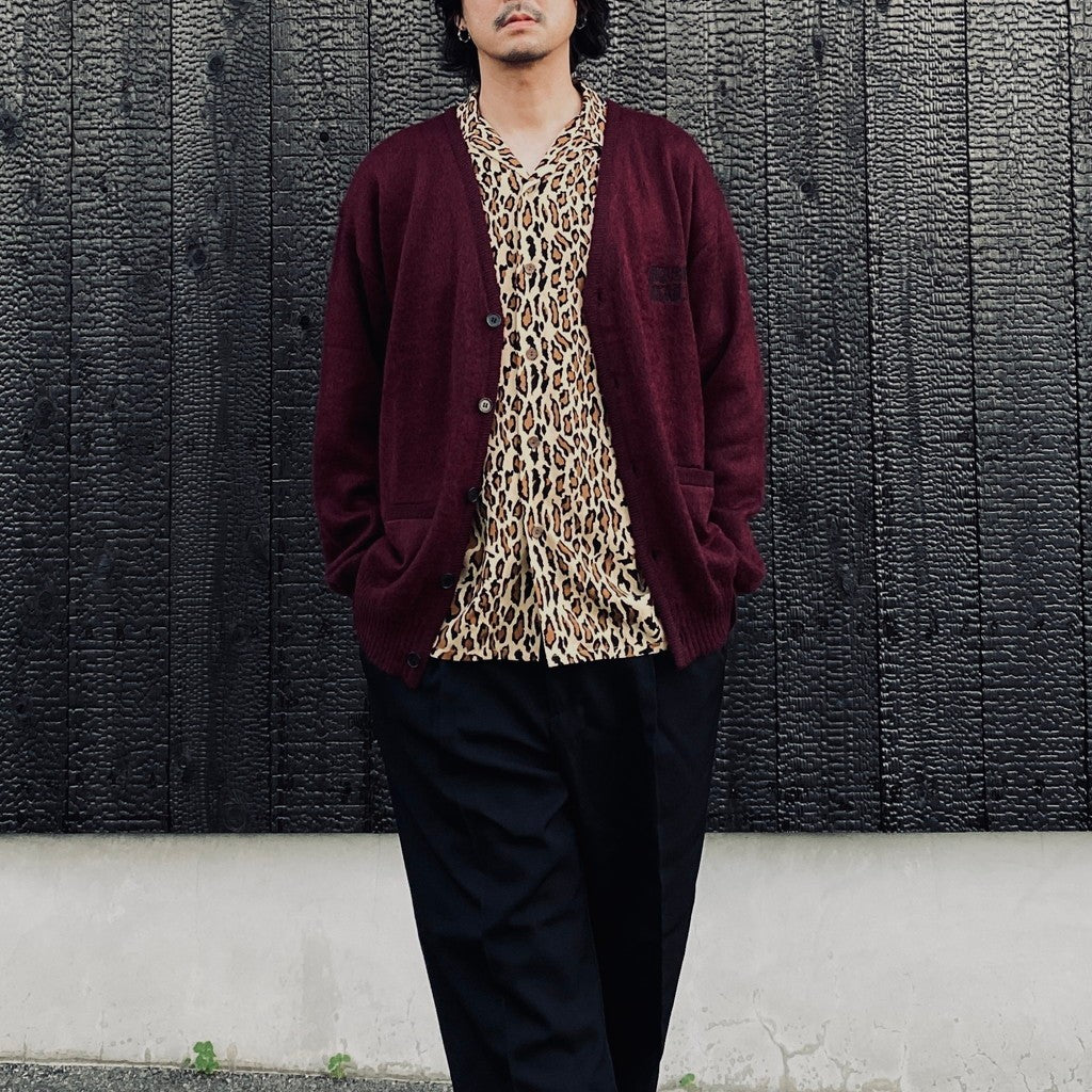 MOHAIR CARDIGAN #BURGUNDY [26FW-WMK-KN09]