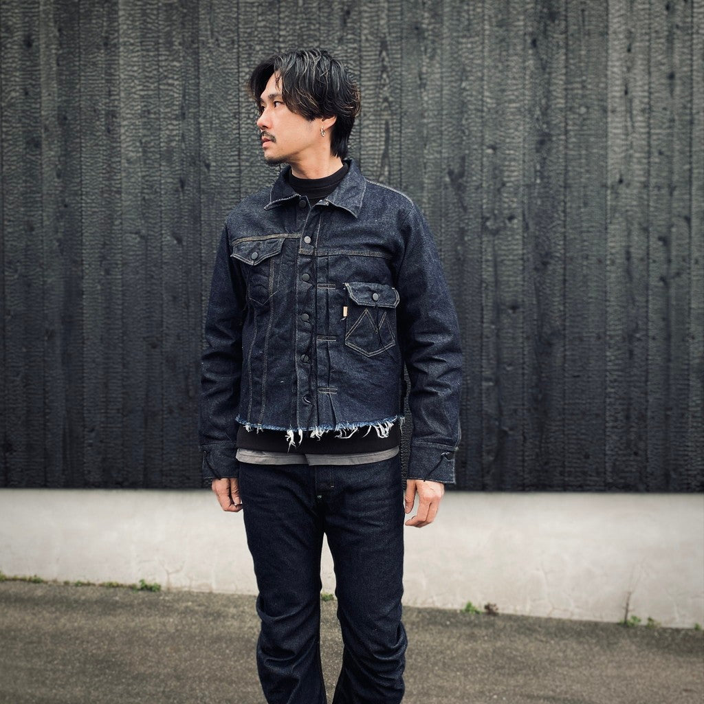 Deconstructed Denim Tracker(KOJIMA) #INDIGO [M-P3-LO5