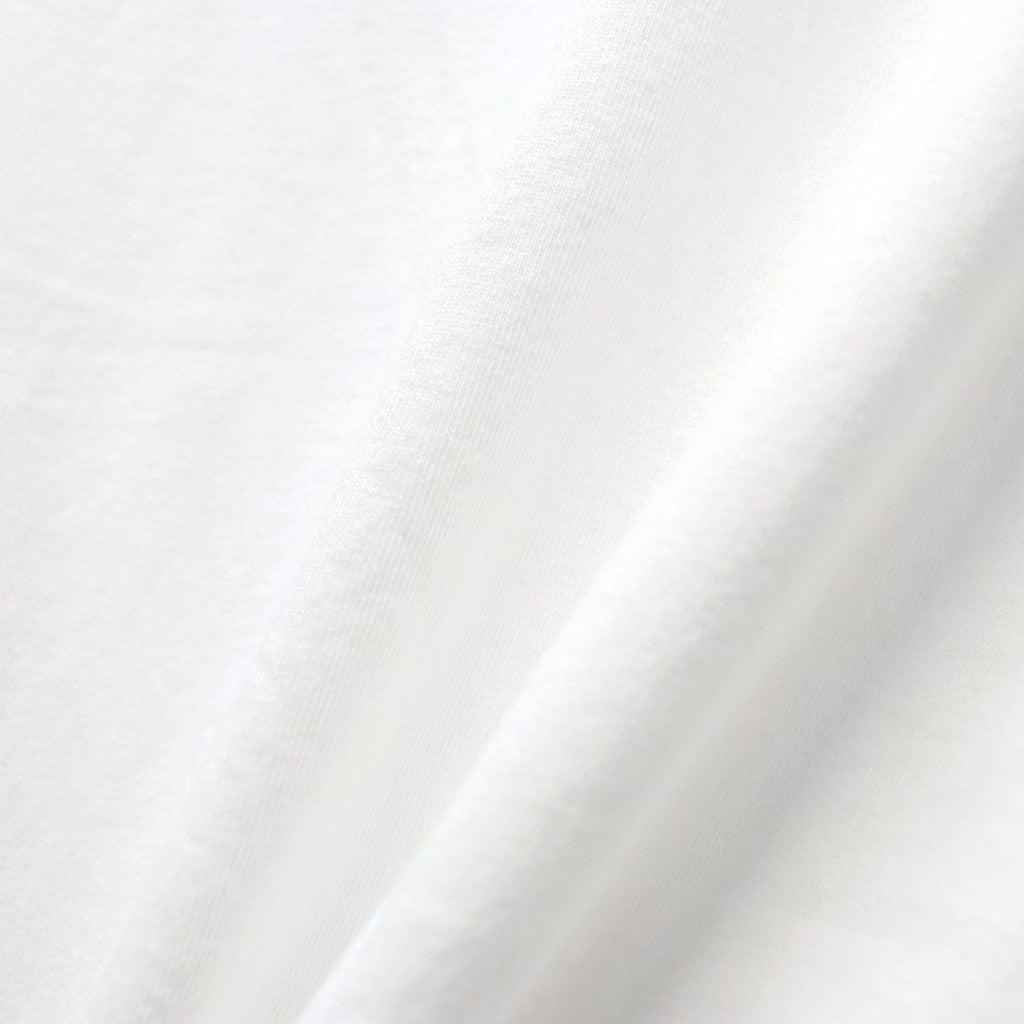 WASHED HEAVY WEIGHT CREW NECK T-SHIRT ( TYPE-15 ) #WHITE / PURPLE [26FW-WMT-WT18]