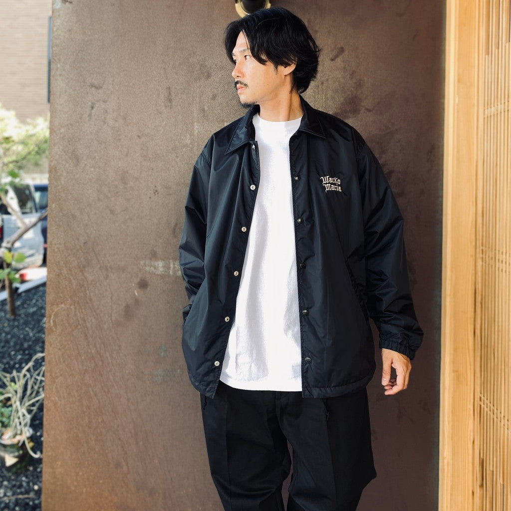 COACH JACKET ( TYPE-1 ) #BLACK/WHITE [26FWE-WMO-BL06]