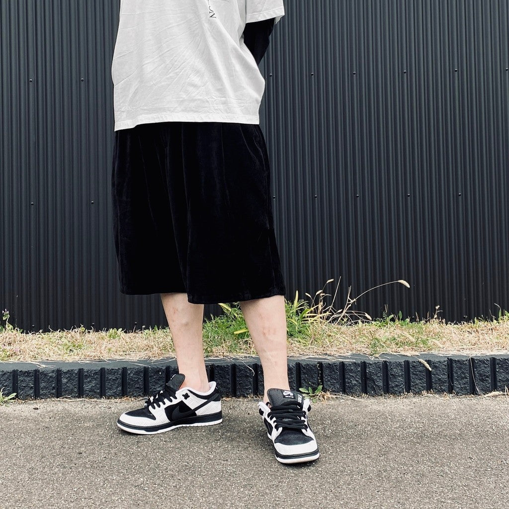 VELOUR BIG SHORTS #Black [SS26-B07]