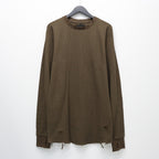 Combat Long Thermal With Damaged (CLASSIC WAFFLE KNIT) #MOCHA [M-P2-TP6]