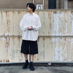 TWISTPOLYESTER WIDE SHORTS #BLACK [FST15261U0002]