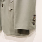 SINGLE BREASTED JACKET ( TYPE-3 ) &amp; TROUSERS #GRAYGREEN [23FW-WMO-SU03 / 23FW-WMP-TR08]