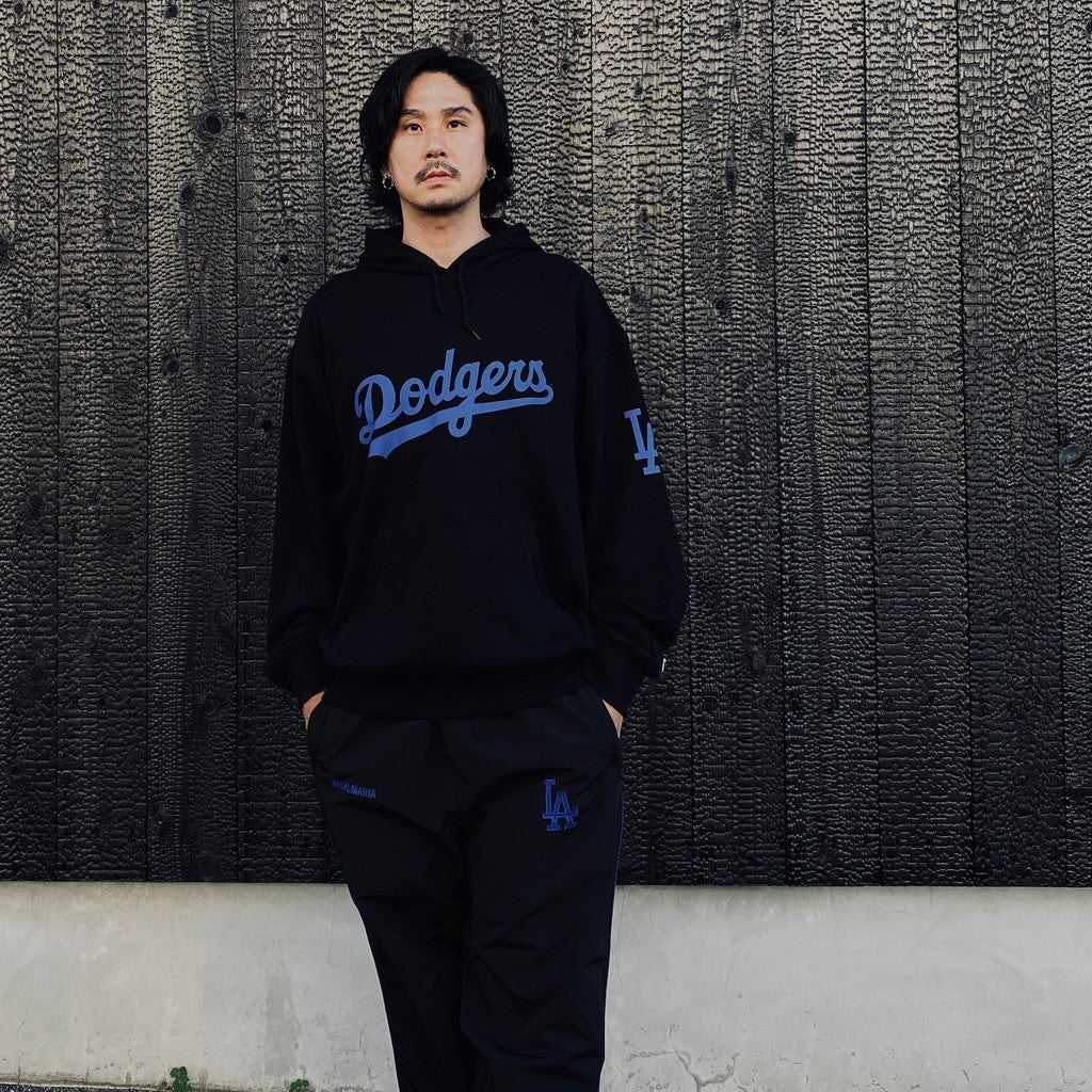 MLB | LA | HEAVY WEIGHT PULLOVER HOODED SWEAT SHIRT ( TYPE-2 ) #BLACK [MLB-WM-SS02]