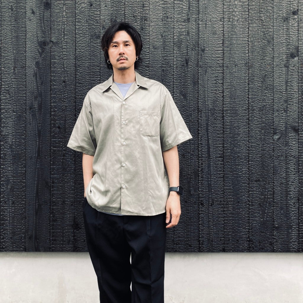 OPEN COLLAR SHIRT S/S ( TYPE-2 ) #GRAY [26SS-WMS-OC19]
