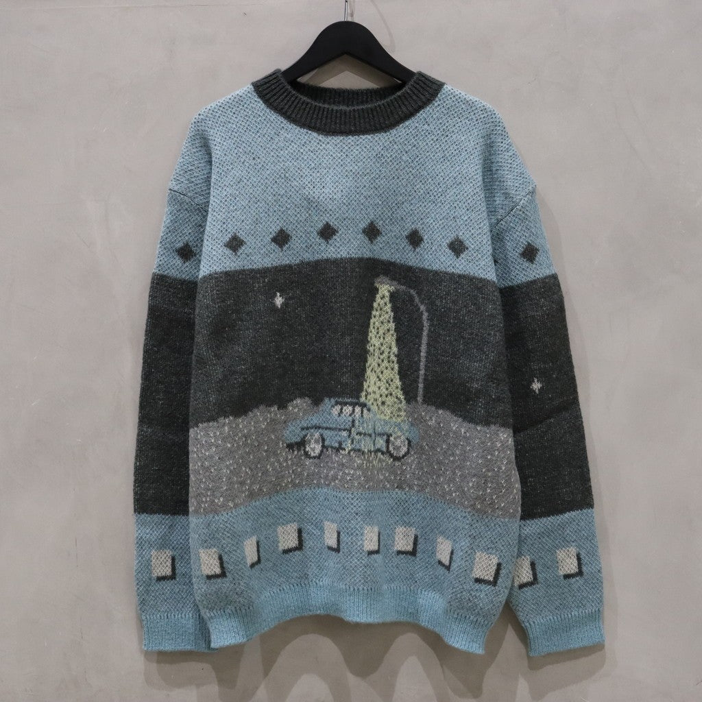 HIGHWAY 圓領毛衣 #藍色 [SC2420-KN05]