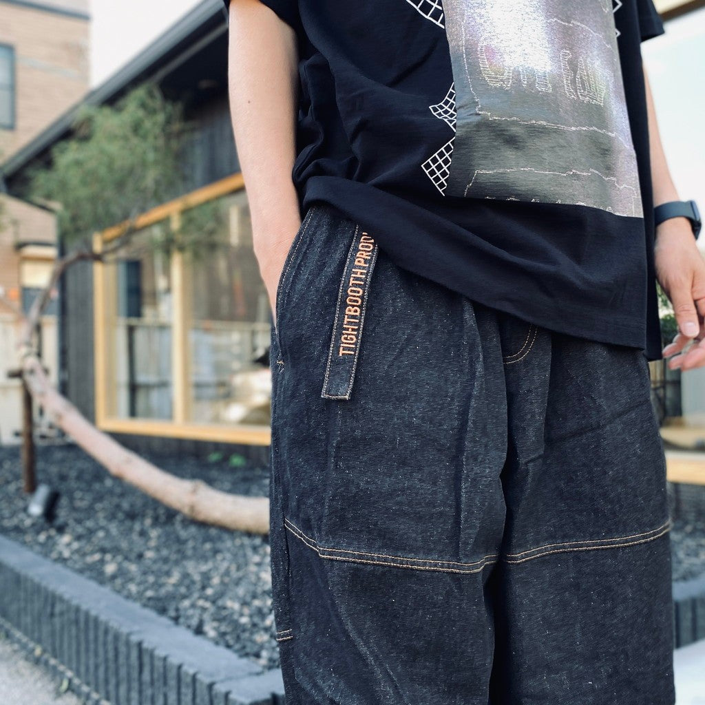 DENIM BALLOON PANTS #Black [SS26-B05]