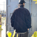 6W CORD BUTTON UP JACKET #BLACK [CES25JK14]