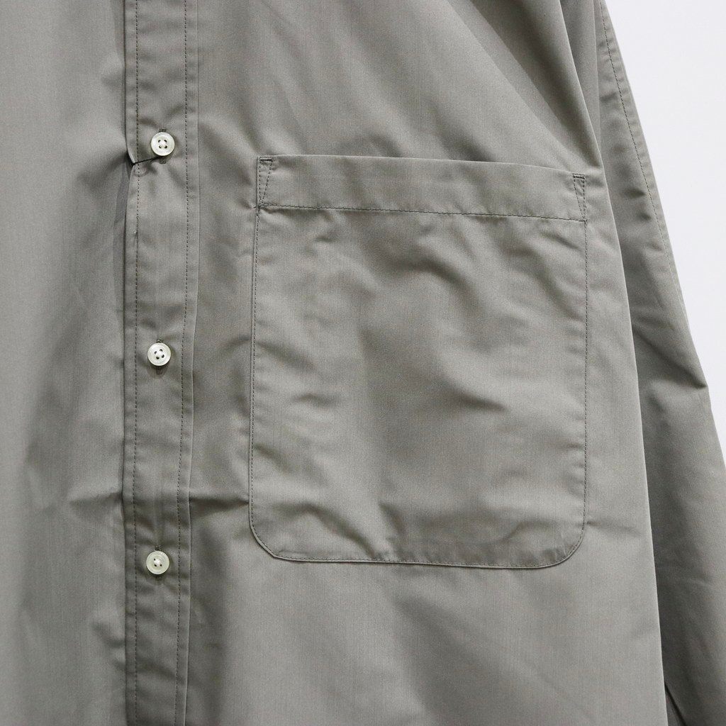 TECH BUTTON DOWN SHIRT L/S #WOLF GRAY [BE-80025]