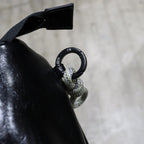 TECH LEATHER BIG SHOULDER TOTE #BLACK [FLE36251B0001]