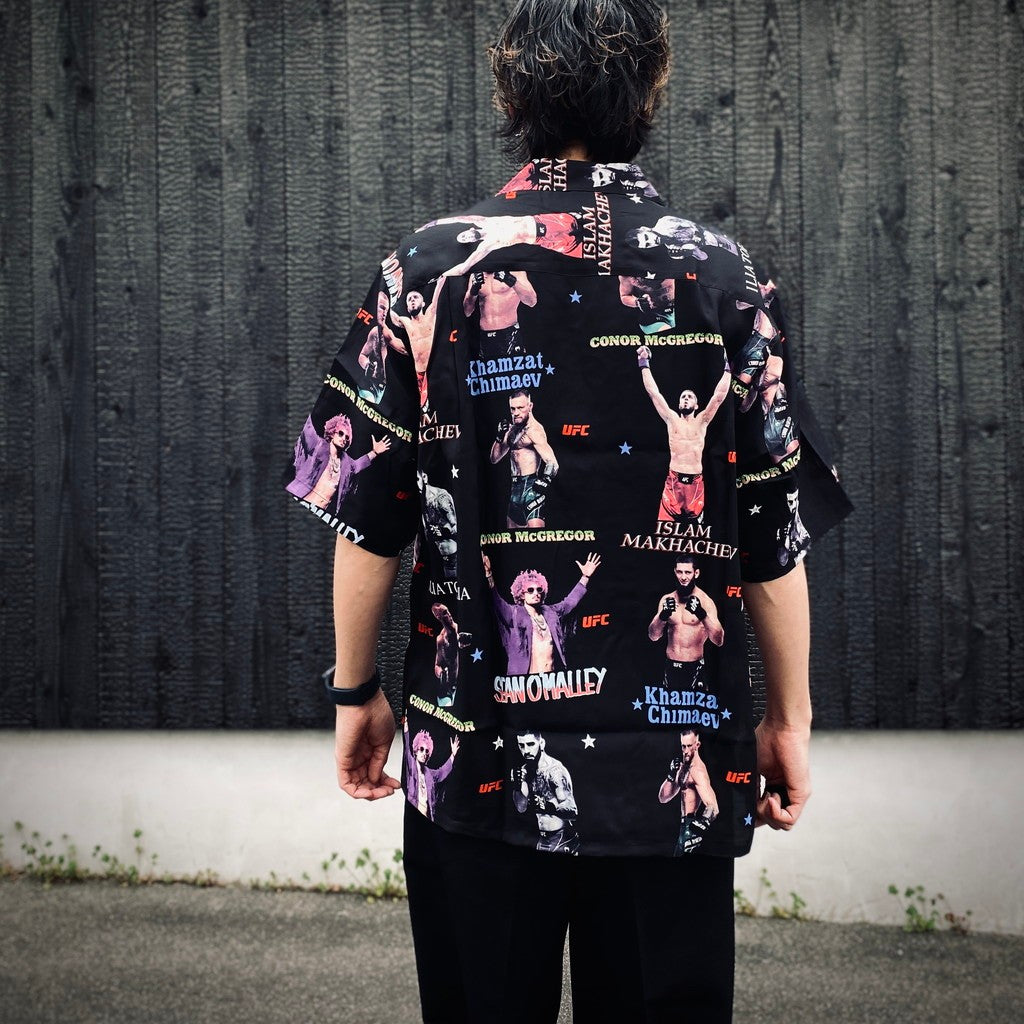 UFC | S/S HAWAIIAN SHIRT ( TYPE-1 ) #BLACK [UFC-WM-HI01]