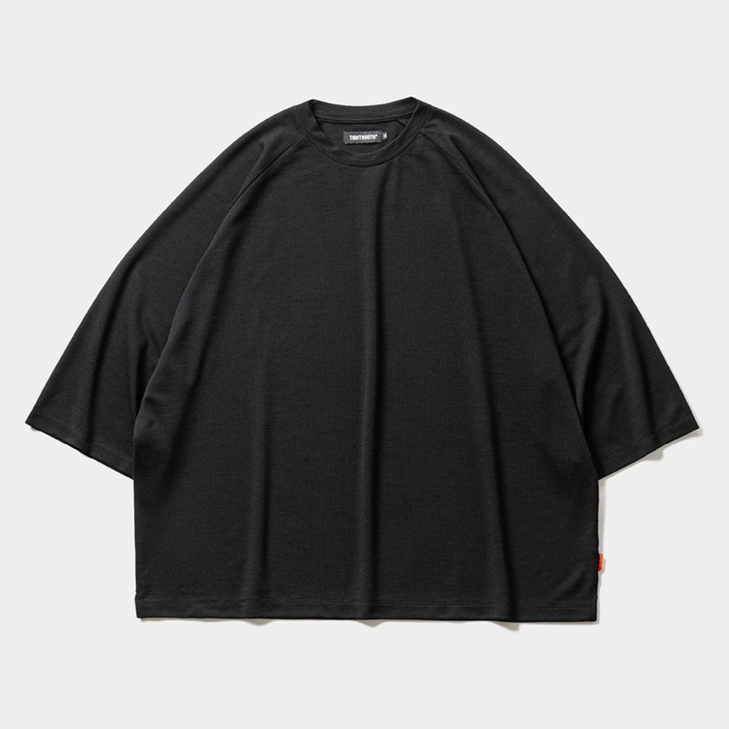 CHIDRY 3/4 SLEEVE T-SHIRT #Black [SU26-T01]