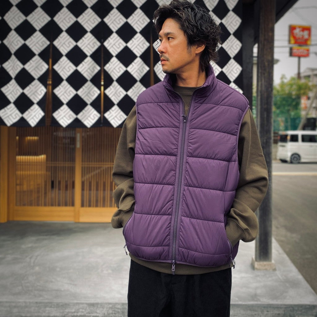 TECH REVERSIBLE CLIMBERS PUFF VEST #PURPLE×CHA [BW-23025W]