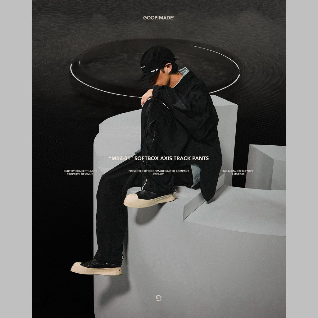 MRZ-01」 SOFTBOX Axis Track Pants #BLACK [GOOPI-24AW-NOV-04
