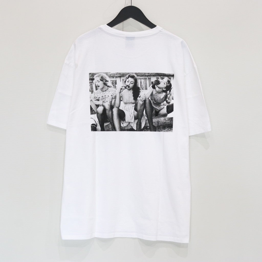 ELLEN VON UNWERTH | WASHED HEAVY WEIGHT CREW NECK T-SHIRT ( TYPE-2 ) #WHITE [EVU-WM-WT02]